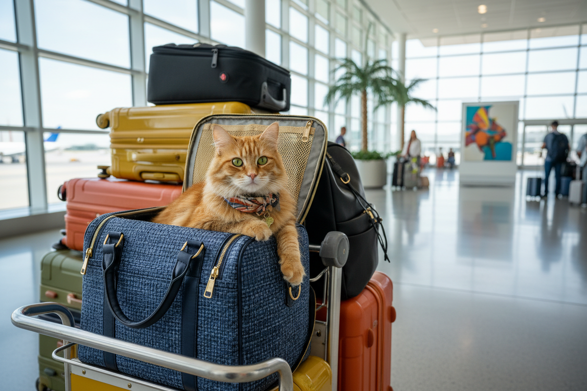 Cat at Airport